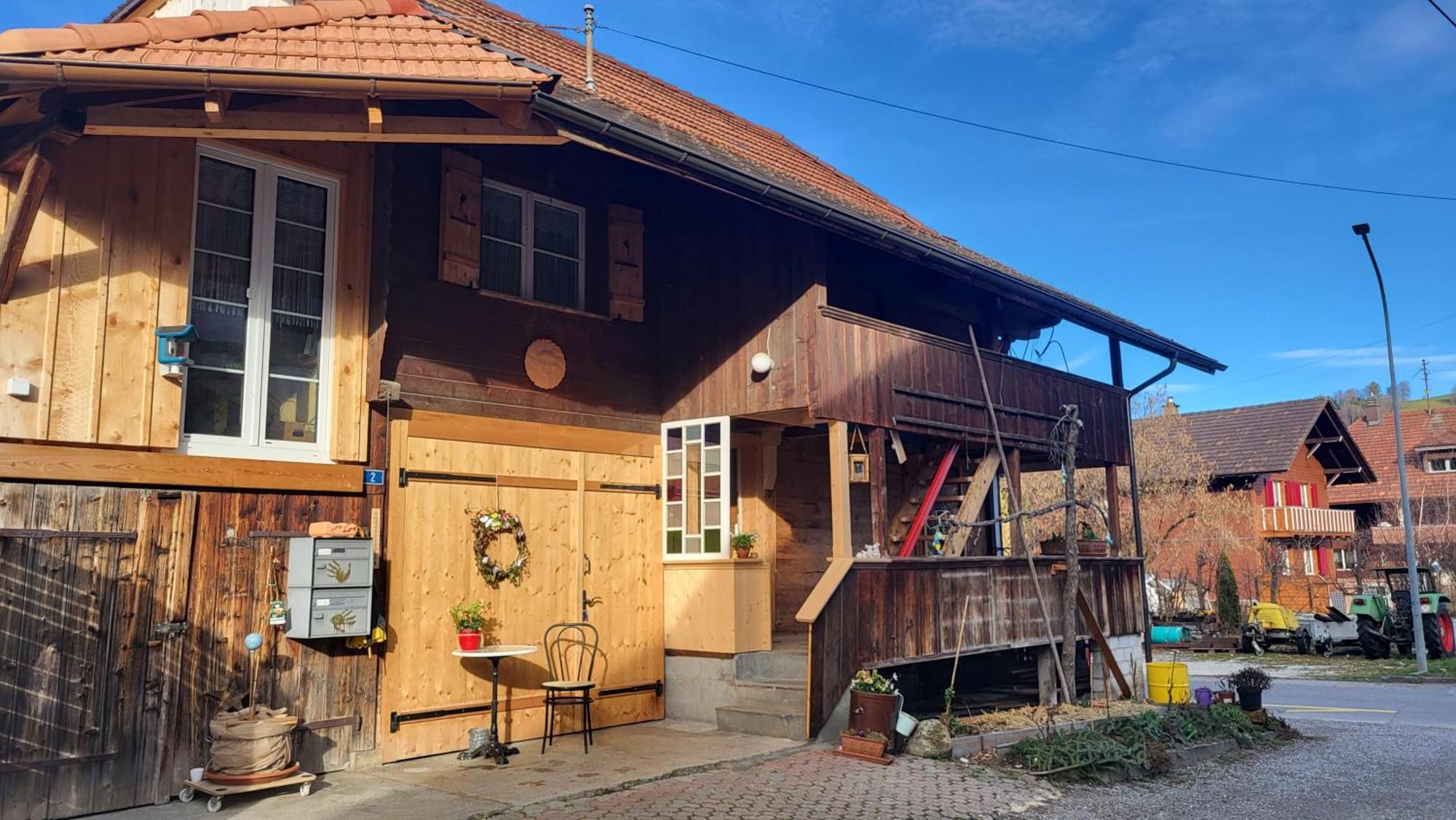 Bed and Breakfast Auszeit Wattenwil Exterior foto